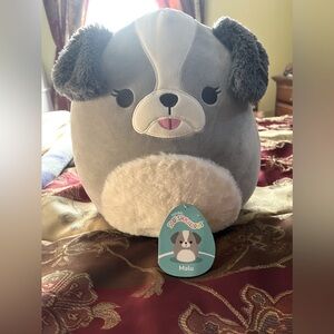 Malu the Shitzu-dog squishmallow with detached tag